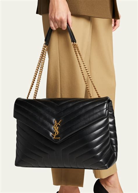 white gold ysl bag|ysl quilted shoulder bag.